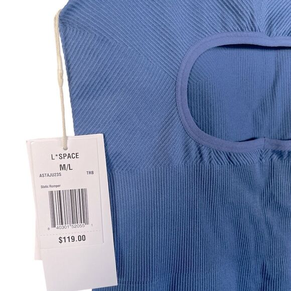 NWT L*Space Static Romper M/L in True Blue - Picture 10 of 10